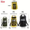 High Quality Dry Bag with Front Mesh Pocket,Reflective Strips,Ideal for Beach,Travel,Swimming,Surfing,Secure Zipper Closure