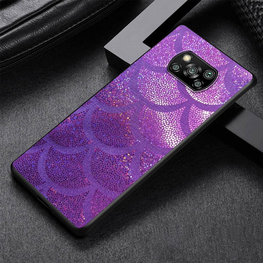Mermaid Cool Case for Xiaomi Poco X3 NFC X5 F4 F3 M4 Pro X4 GT M5s M5 Pocophone F1 M3 Black TPU Phone Cover Shell