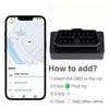 Миниатюрный OBD GPS-трекер для Apple с функцией «Найти приложение», устройством защиты от потери автомобиля, определение местоположения в реальном времени, GPS-локатором, подключаемой версией, бесплатной системой на весь срок службы.