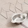 Stainless Steel Elevated Pet Bowl 15 Degree Inclined Pet Feeder Container  Wet Dry Food