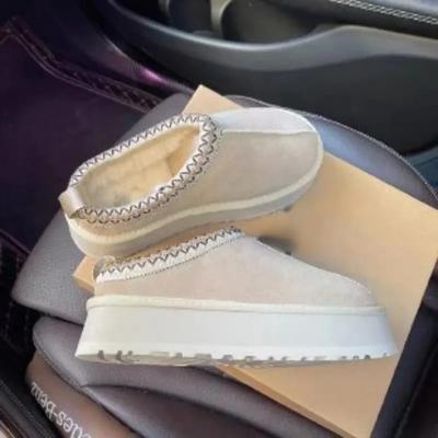 2025 Новые зимние женские короткие плюшевые балетки зимние сапоги теплые замшевые туфли на толстой подошве женские ботинки челси большого размера Botas Mujer