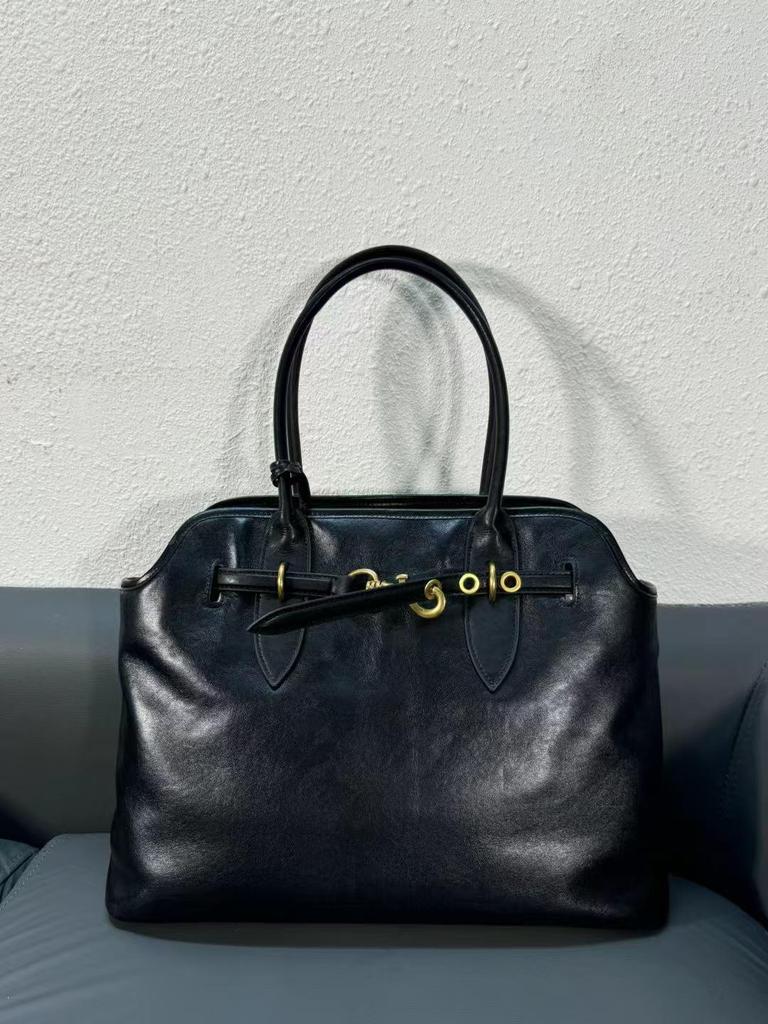 Винтажная сумка-тоут из натуральной коровьей кожи - большая вместительная сумка для женщин