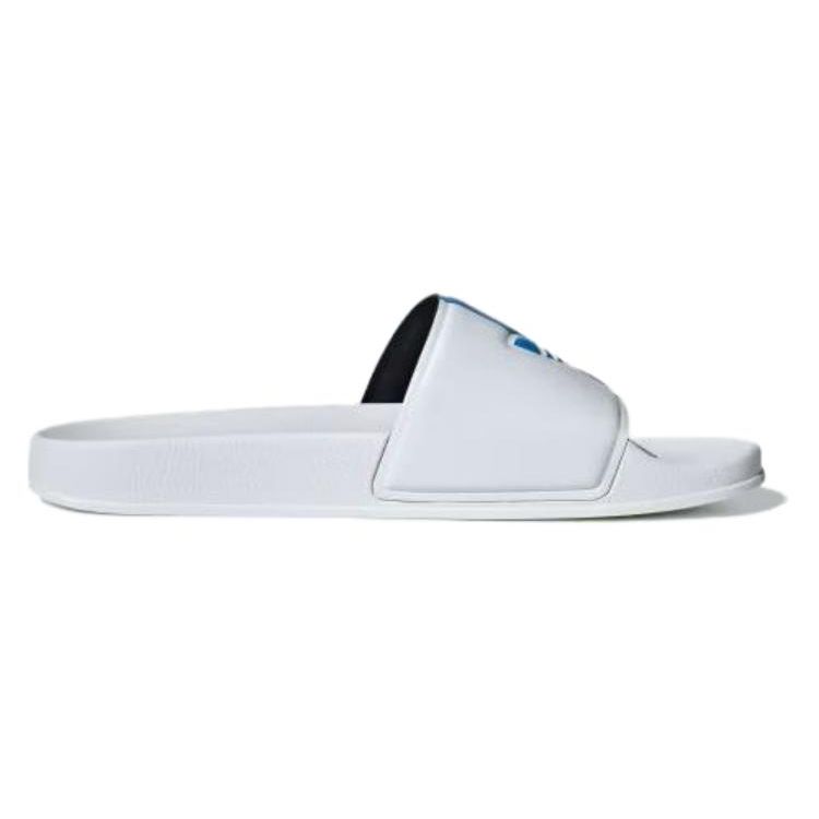 Adidas Adilette Slide White Bright Blue Unisex Sneakers Cloud-White ID5789