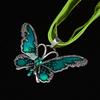 SUMENG 2025 New Paragraph Crystal Butterfly Ribbon Casual Pendant Necklace for Women Ewelry Gifts
