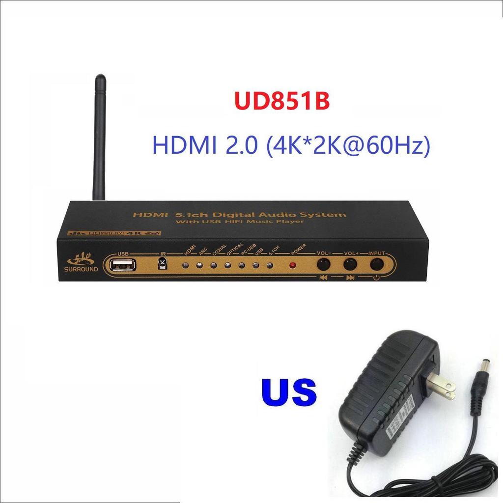 Декодер ЦАП 5.1-канального звука DTS Dolby AC3 с Bluetooth, HDMI, USB-подключением