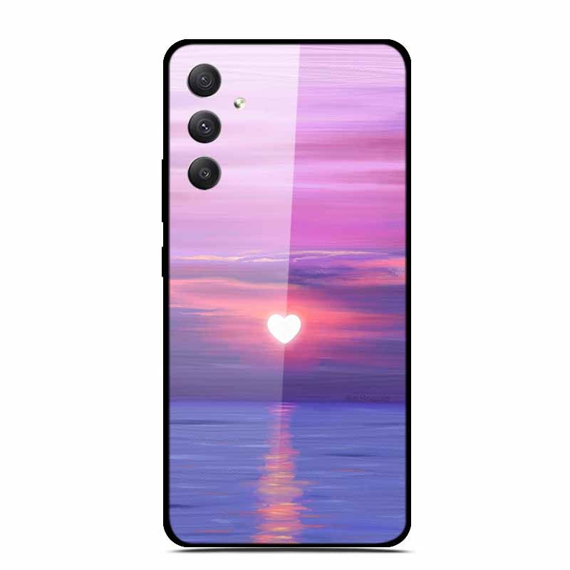 Чехлы из закаленного стекла для Samsung M35 5G Чехол GalaxyM35 Расписная жесткая задняя панель Fundas для Samsung Galaxy M35 5G Защитная задняя крышка