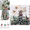 Charming Wooden Christmas Tree Hanging Ornaments Set With Car And Reindeer Designs