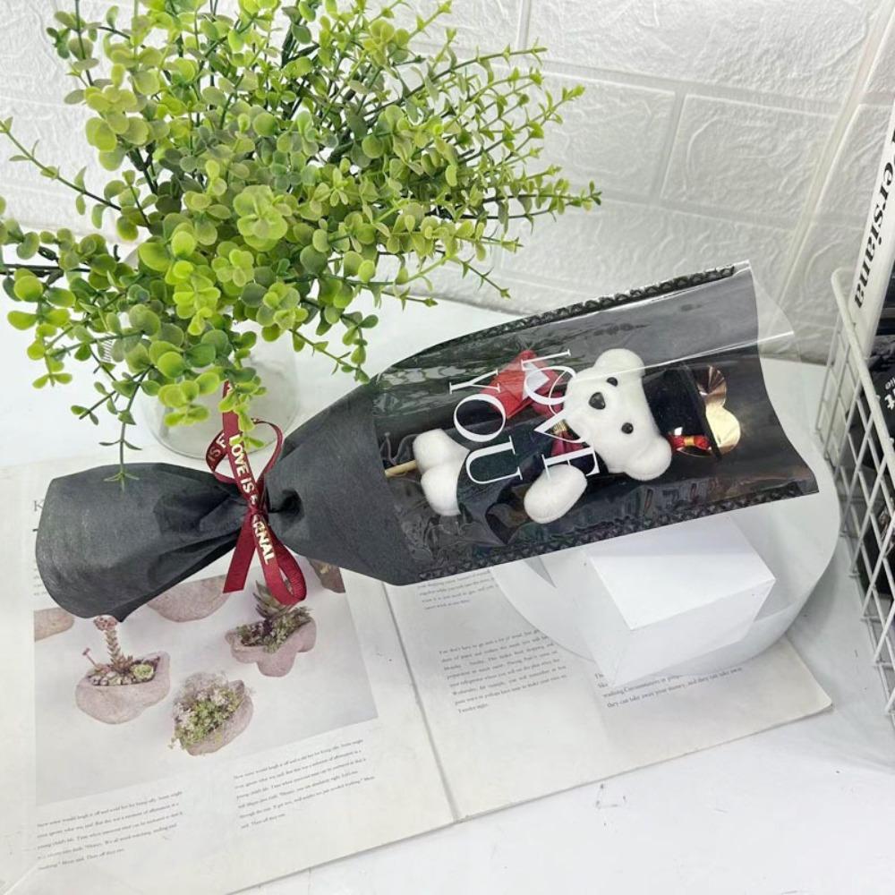 36см Букет из животных Мастер Медведь Мультяшный Милый Медведь Новый Букет из медведей День Святого Валентина