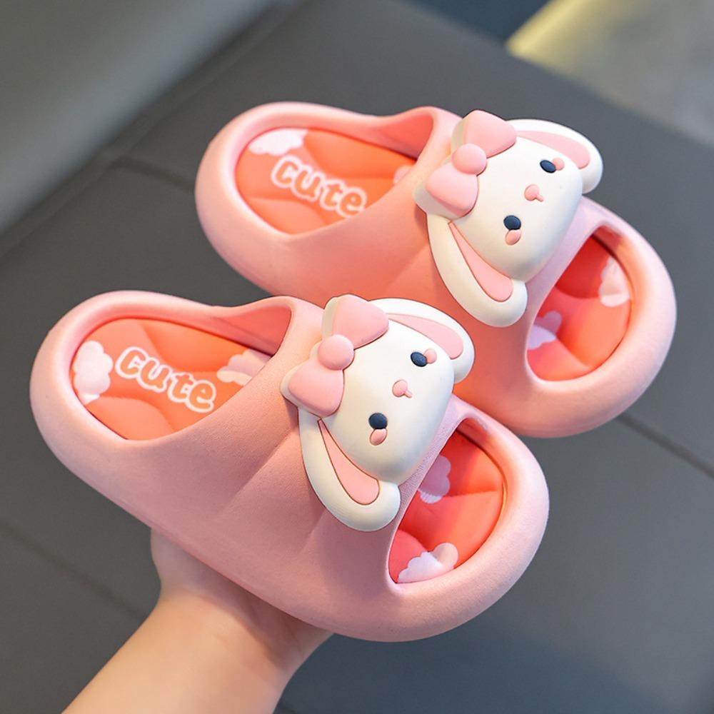 Cartoon Rabbit Children Slippers Anti-slip Children's Bathroom Sandals  Indoor