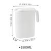 1800/2500ml Large Capacity Cold Kettle Household Plastic Transparent Fruit Tea Cold Tea Kettle White Boiled Water Kettle