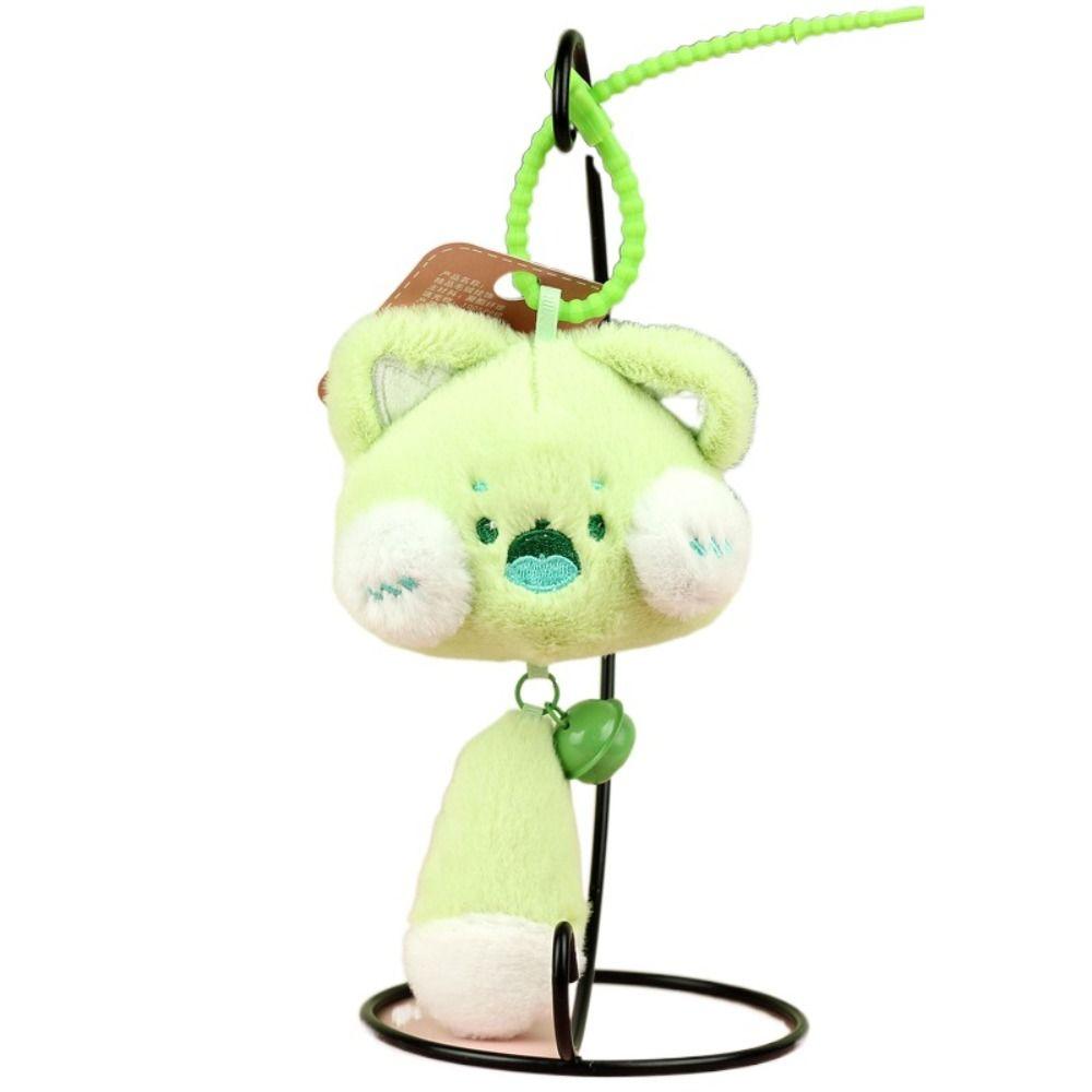 PP Cotton Cat Plush Keyring Long Tail Plush Cat Doll Pendant Plush Cat Keychain Bag Pendant