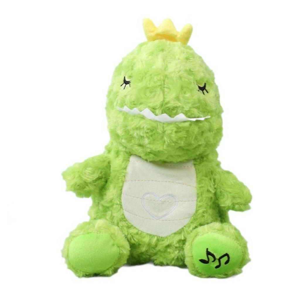 JOYBLISS Baby Breathing Capybara Soothing Plush Bear Doll with Music Lights Rhythmic Breathing Sleeping Companion Doll Baby Sleep Soother