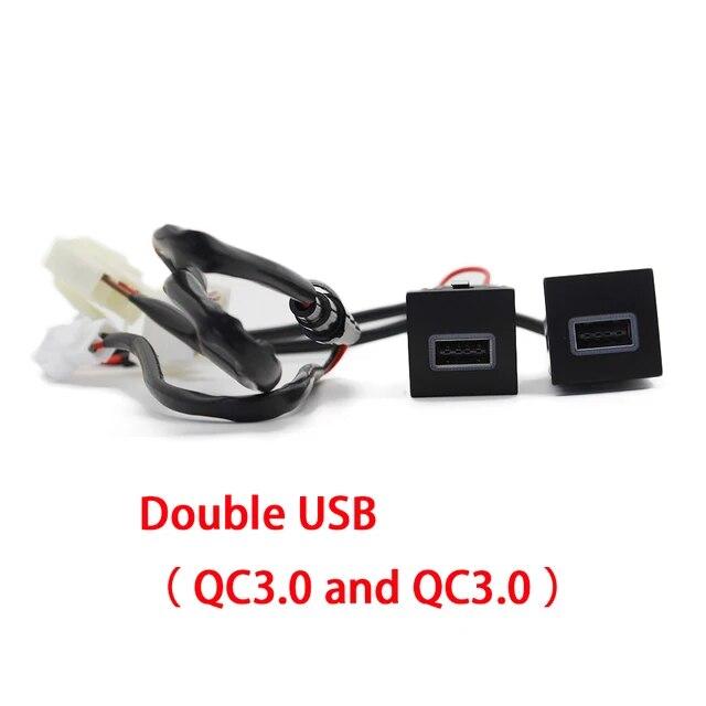Автомобильное USB-зарядное устройство для VW Golf 6 Jetta 5 MK5 Scirocco 2006-2012 PD Quick Charge QC3.0, кнопка автомобильного адаптера для зарядки телефона