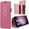 Full Body Case for Samsung Galaxy S23 360 Protection Clear View Smart Case - Pink