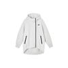 Nike Loose-Fit Solid Color Zip-Up Hooded Jacket Women Jackets Light-Grey FB8244-013