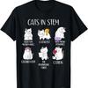 Смешная Научная Мем Коты В Stem Ученый Гик Любитель Кошек Футболка