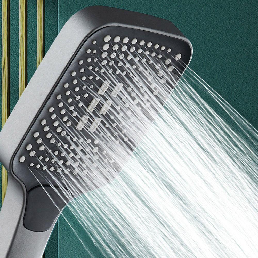 Bath Rainfall 4 Mode Adjustable Water-saving Sprinkler Shower Head Bathroom Booster Shower Sprayer