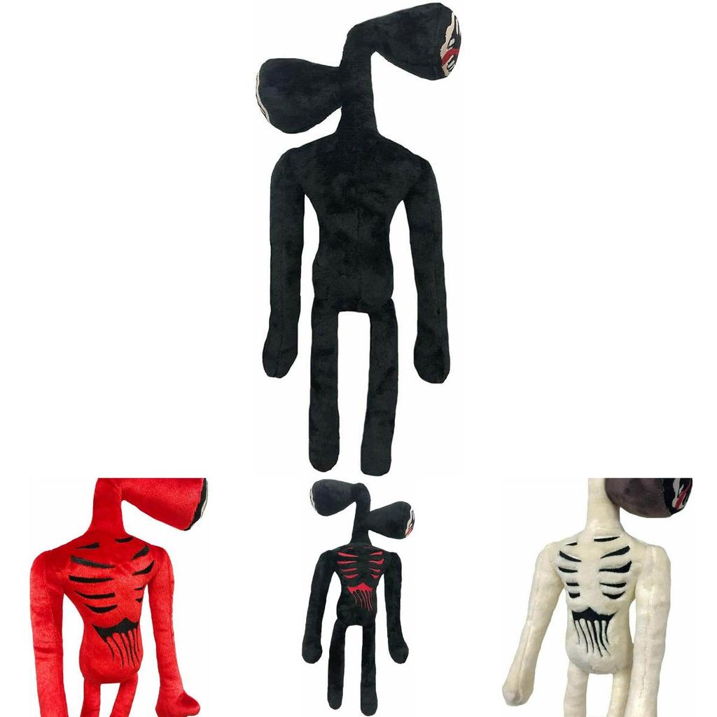 15.7 Inch Siren Head Plush Toy Soft Black And White Horror Stuffed Doll For Kids