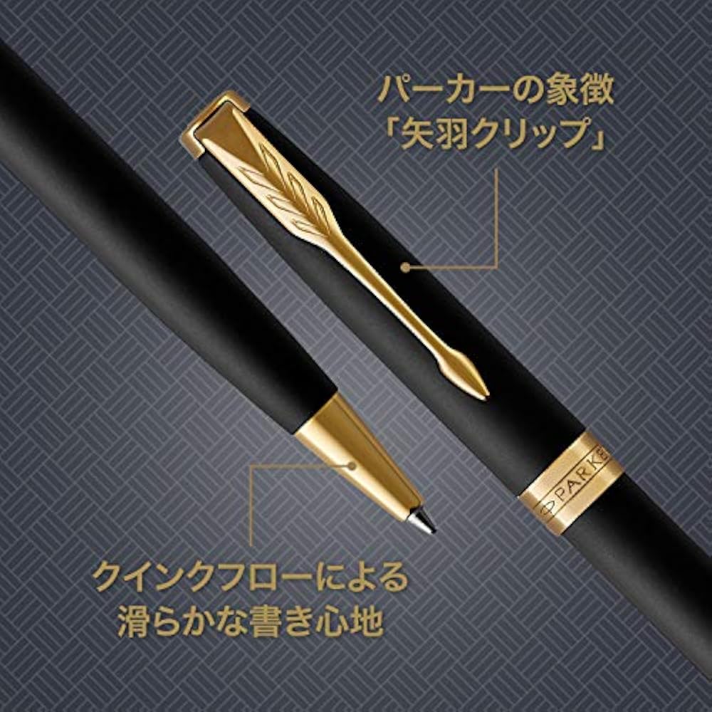 PARKER Ручка шариковая Parker Масляные чернила Sonnet Матовый черный GT 1950876 Обычная Импортная
