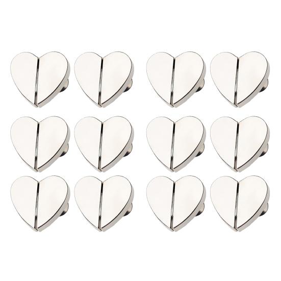 2/4/12/20 шт. Магнитные зажимы для штор в форме сердец, предотвращающие проникновение света, магнитные держатели для штор из прочного сплава, утяжелители для тонких штор