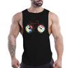 Summer Adult Men'S Outdoor Fitness Casual Sports Crew-Neck Vest Creative Bike 2d Print Breathable Quick-Drying Sleeveless Shirt