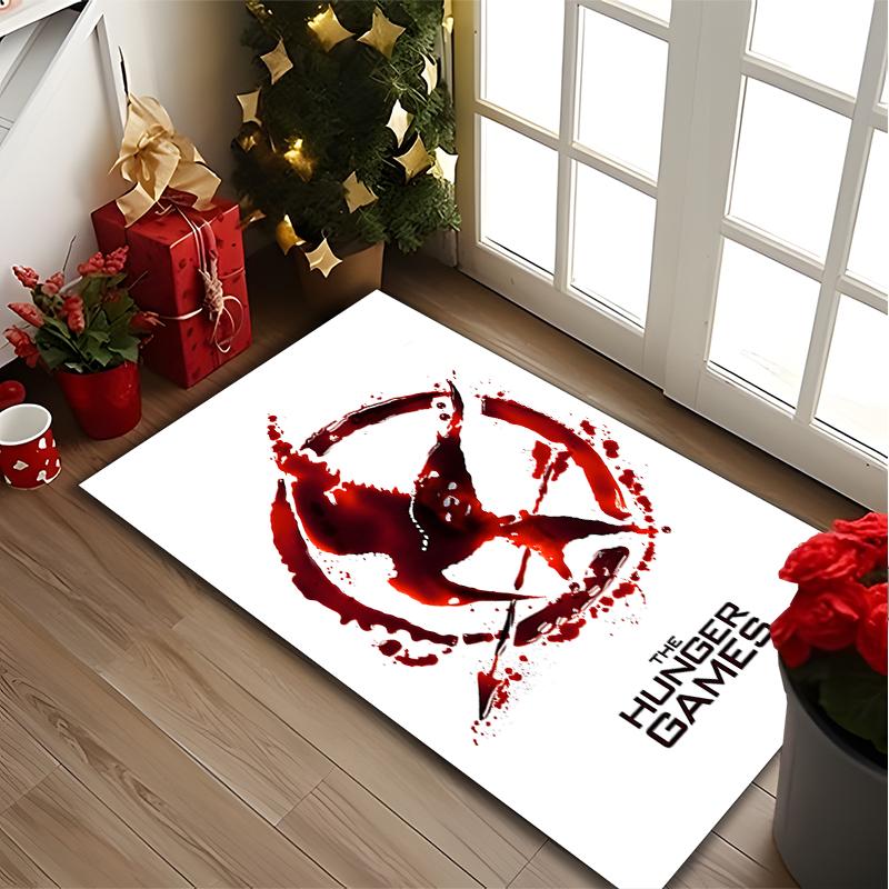 [1pc Mockingjay HUNGER GAMES Office Carpet] Easy Maintenance Chair Rug for Conference Room Use, Durable Area Sofa Floor Mat