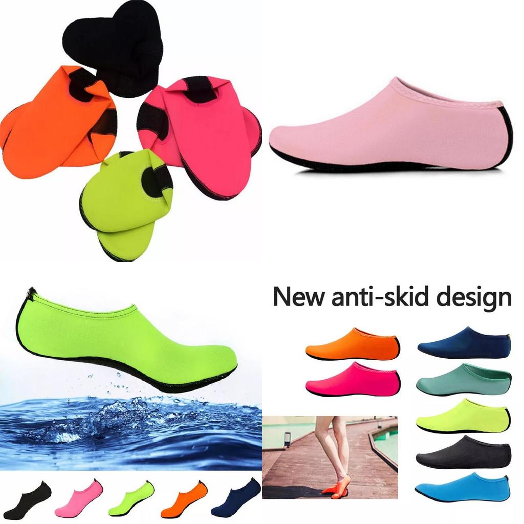 Colorful Lycra Swim Socks Anti-slip Dive Booties Perfect For Snorkeling And Beach Activities