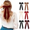 6Pcs Velvet Bow Hair Clips Velvet Tassel Hair Ribbon Bowknot Barrettes Girl Decorative Hair Clip Hair Accessories