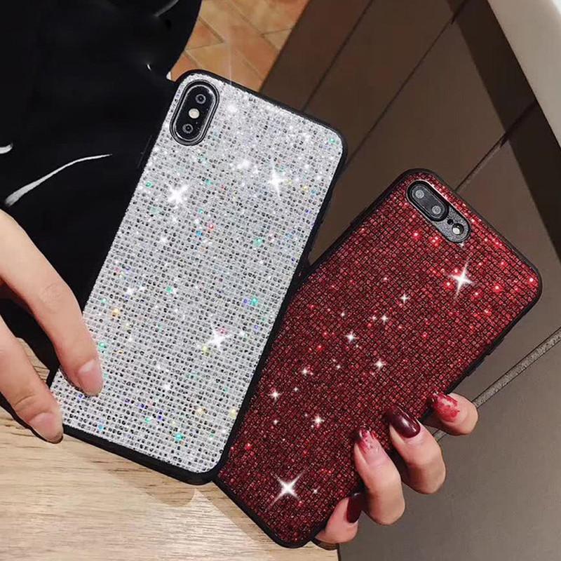 Для Samsung A13 A14 A15 A16 A23 A33 A53 A73 Redmi Note 13 12 11 Pro 12S Huawei iPhone роскошный блестящий блестящий жесткий ПК + мягкий TPU противоударный чехол для телефона