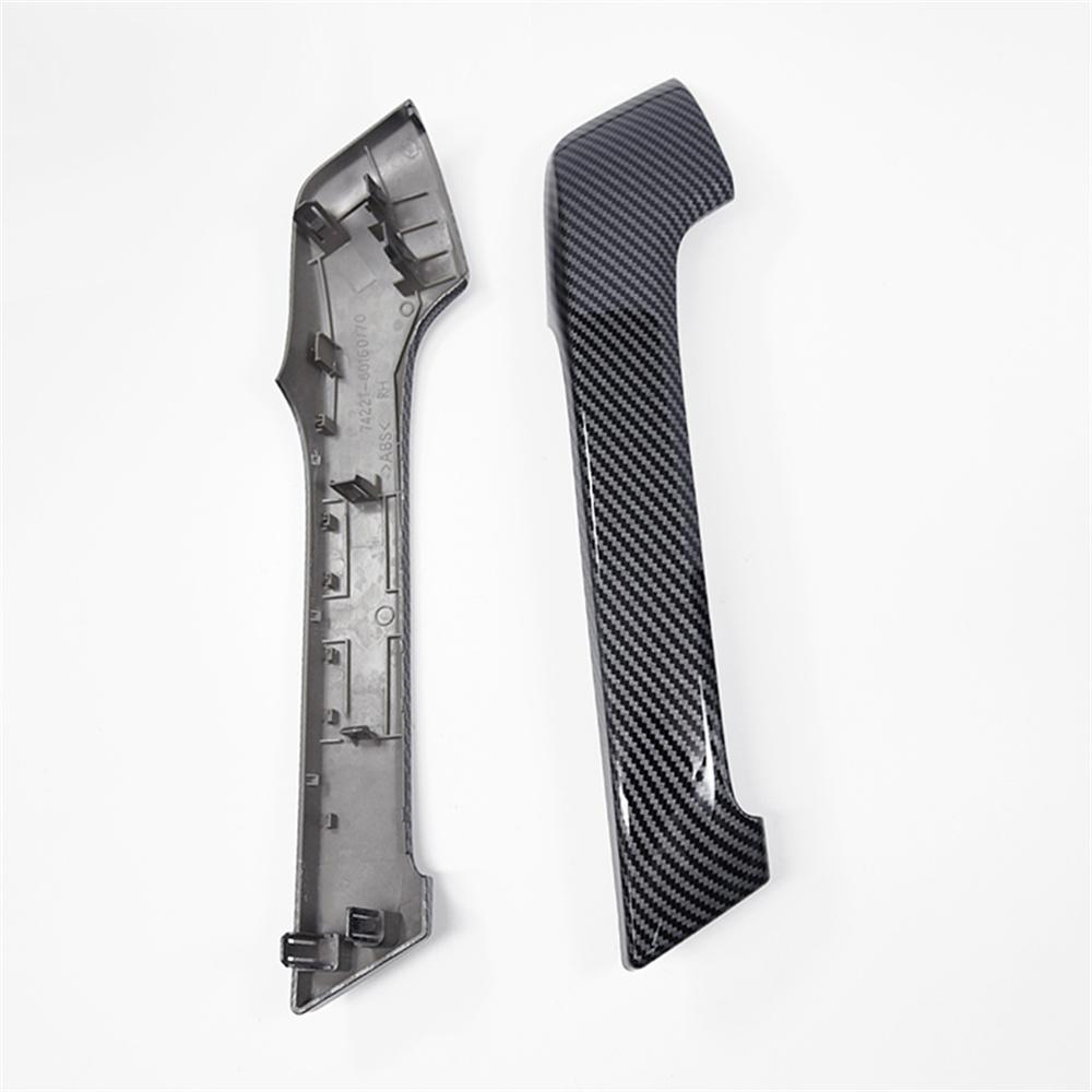 Внутренняя дверная ручка для Toyota Prado LC150 карбоновое волокно (Комплект из 4 предметов)