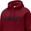 Nike Флисовый свитер с логотипом команды NBA Miami Heat Courtside Team, свободный крой, толстовка с капюшоном, красная мужская уличная одежда DR9328-608