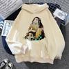 Hot Anime Hoodies Unisex Kamado Tanjirou Kama Anime Y2k Casual Hooded Sweatshirt Harajuku Cartoon Manga Khaki Pullovers Tops
