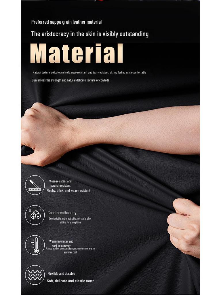 Подушка-подлокотник для автомобиля из бриллиантовой кожи наппа - пена с памятью, нескользящая, износостойкая, универсальная для всех сезонов.