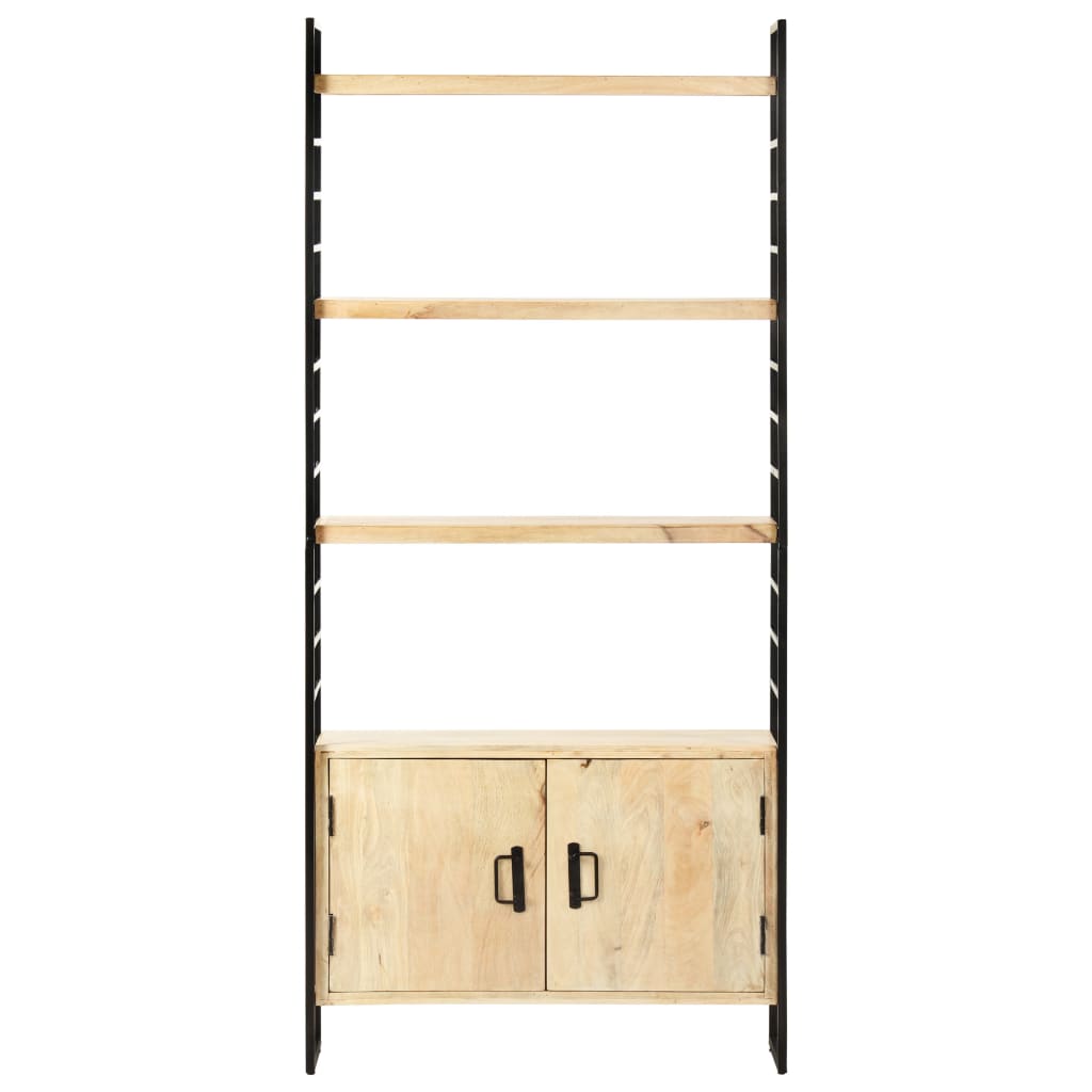 4 Tier Bookshelf 80 x 30 x 180 cm Solid Mango Wood
