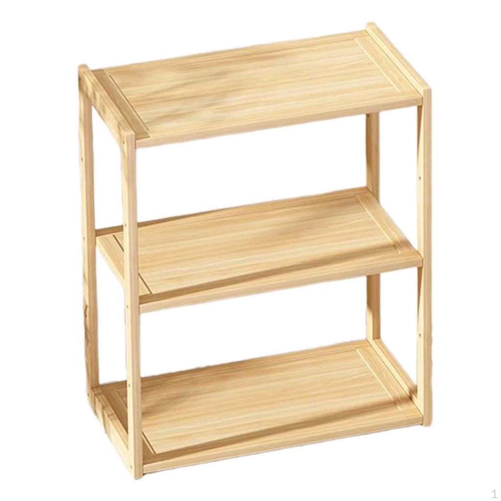 Storage Rack Desk Bookshelf Seasoning Desktop Organizer Tabletop Display Shelf for Men Dresser