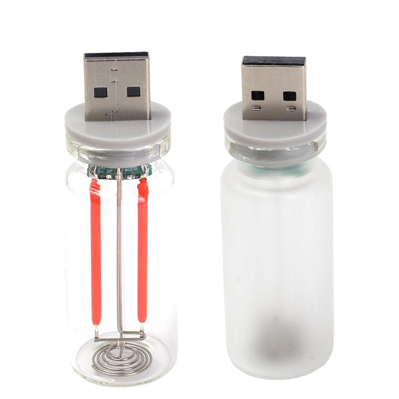 1/2pcs Car Camping Room Decor USB Touch Control LED Night Light Atmosphere Light Bulb Incandescent Lamp LED Filament Light Bulb