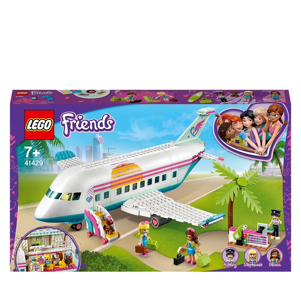 Игровой набор LEGO Friends Счастливый самолет, Летняя игрушка для детей от 7 лет, 41429