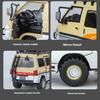 Масштаб 1/24 Mitsubishi Delica Внедорожник Полный привод Минивэн Литой сплав Металлическая модель автомобиля Звук и свет Классическая симуляция Коллекционные