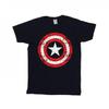 Boys Avengers Captain America Scratched Shield T-Shirt