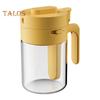 Glass Spice Jar with Spoon Locking Design Airtight Lid Multifunctional Seasoning Container for Spices Salt Sugar