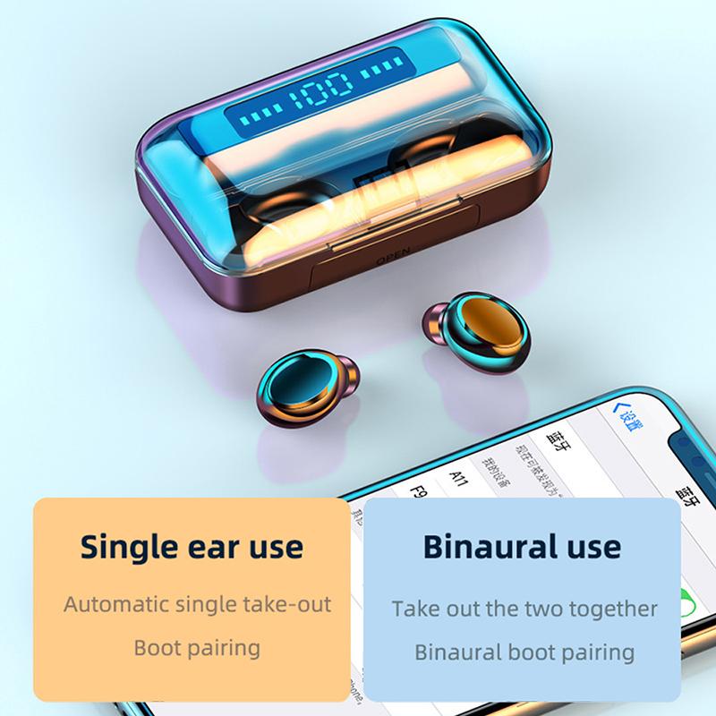 Беспроводные наушники Bluetooth-наушники Спортивная водонепроницаемая гарнитура Hi-Fi стереонаушники