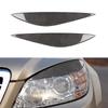 ABS Carbon Fiber Car Headlight Lamp Eyebrow Eyelid Eyebrows Sticker For Mercedes-Benz C Class W204 C180 C200 C260 C300 C63