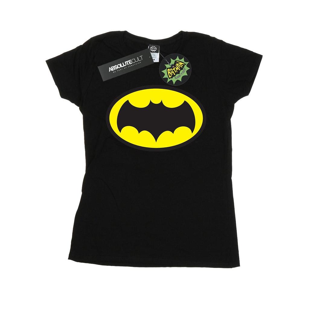 DC Comics Womens/Ladies Batman TV Series Logo Cotton T-Shirt