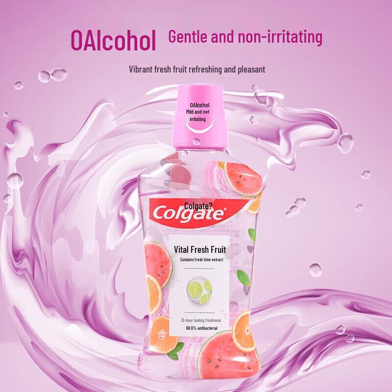 Colgate Vitality Fresh Fruit Flavor Mouthwash