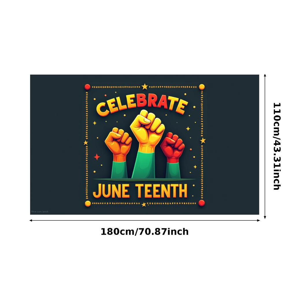 Яркие Цвета Баннер Равенства Декоративный Баннер Баннер Juneteenth для Празднования Сообщества Встречи на Открытом Воздухе Образовательного Мероприятия