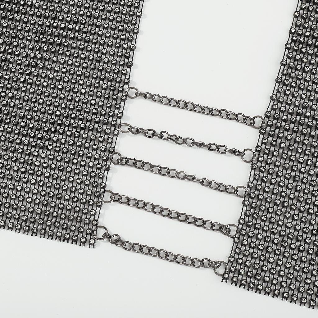 Temperament Backless Full Diamond Sling Body Chain Sexy Hollow Fashion Nightclub Hot Girl Chest Ornament