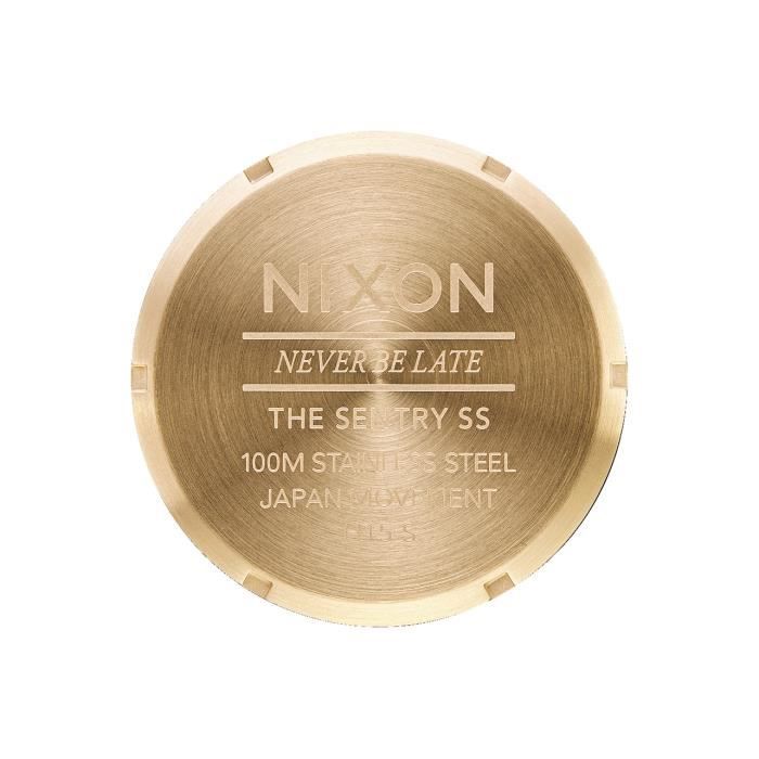 Montre - Nixon - Sentry - Oxblood sunray/gold - Acier inoxydable - Étanchéité 100m