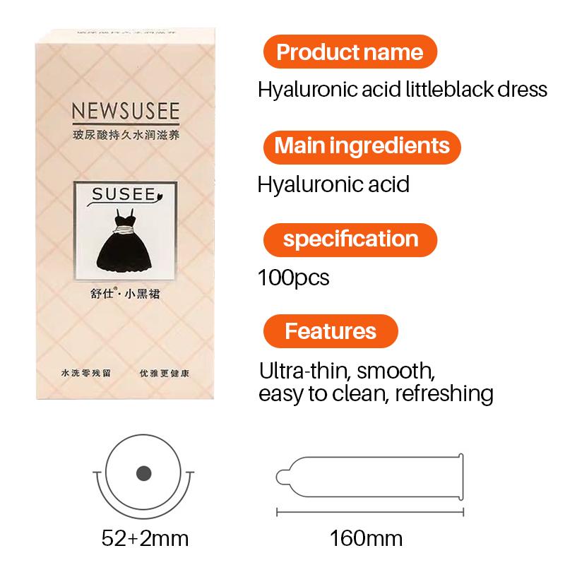 Ультратонкие презервативы для мужчин, 100 шт., интимные презервативы без запаха SUSEE, натуральный каучуковый латекс, рукав для пениса