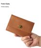 2024 Корейский стиль Настоящая кожа Многофункциональный кошелек: Компактный ретро картхолдер и монетница