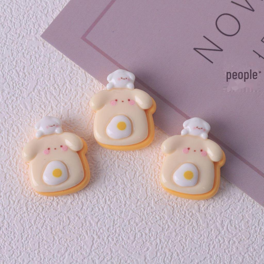 Симпатичные аксессуары из смолы для самодельных украшений: Мультяшная еда, вишневый торт, кремовый клей, заплатки и материалы для пенала